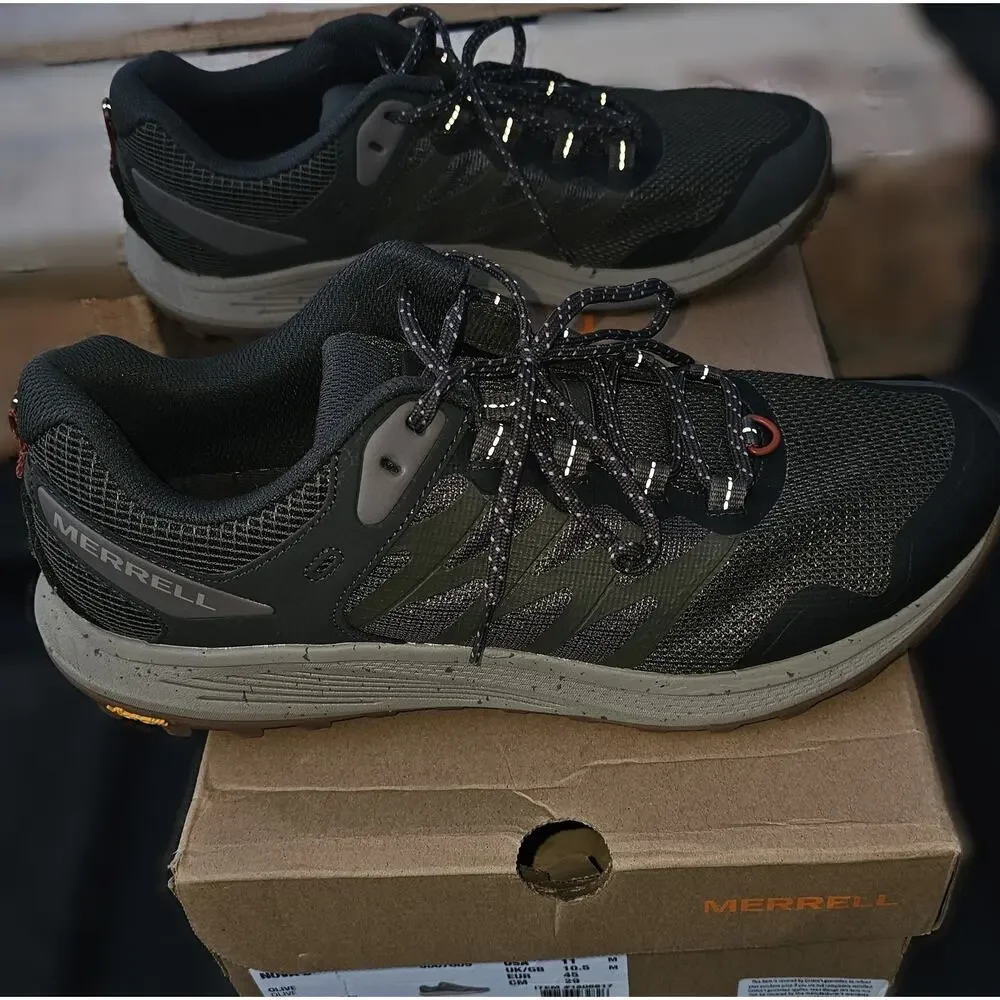 Merrell Nova 3 Hiking Shoes, Olive, 11m - Picture 3 of 5